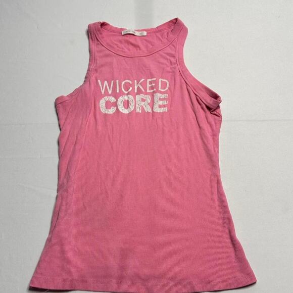 Whimtee Wicked Core Bubble Gum Pink Tank Size Medium Full Length - Picture 3 of 6